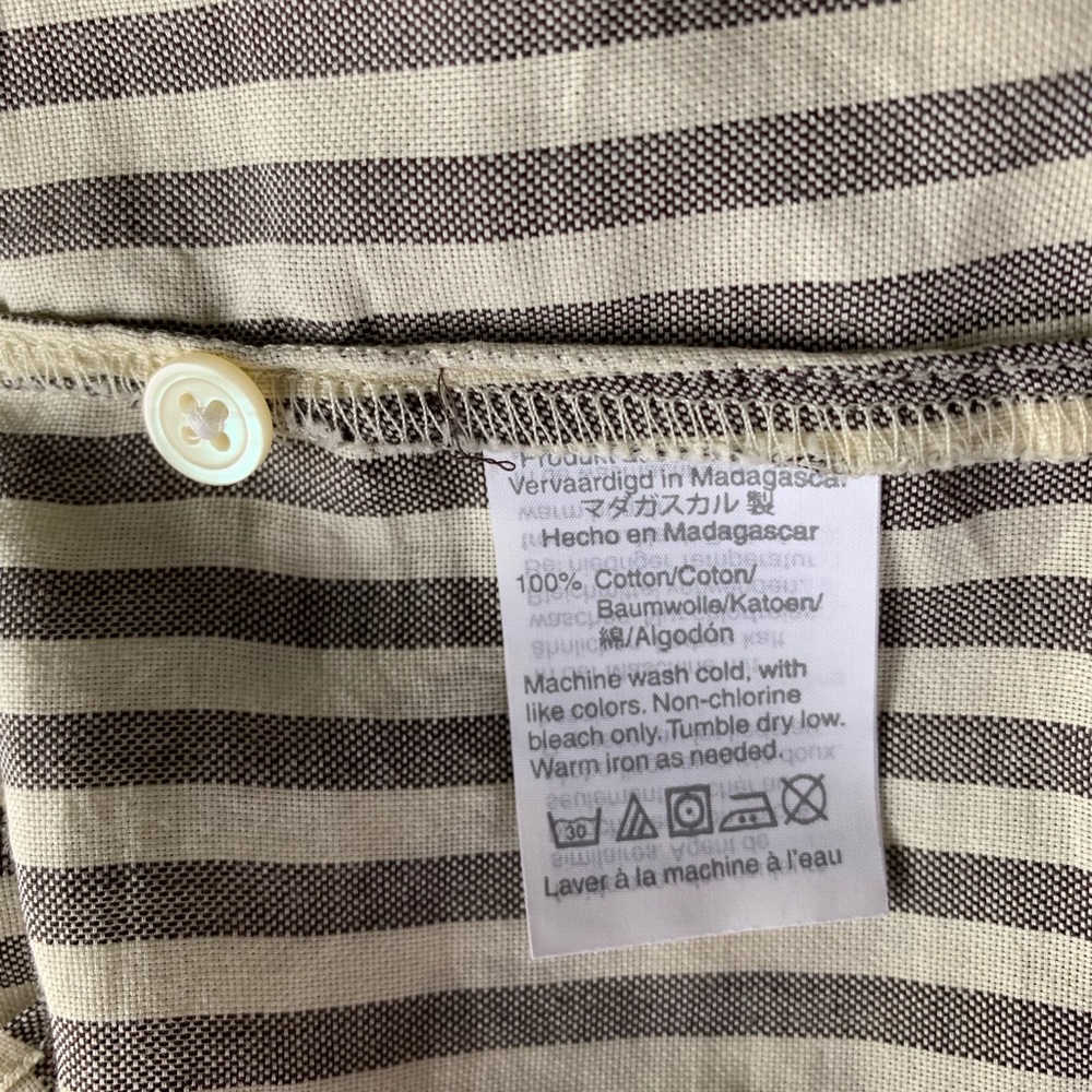 🎈Madewell Tie-Front Striped Cropped Shirt Top NWT - Picture 8 of 8